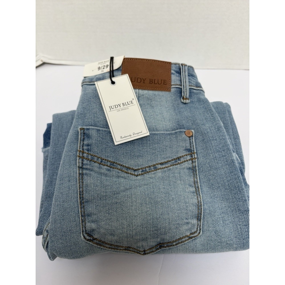 Judy Blue NWT Hi-Rise Wide Leg Crop Jean‎ Light Release Hem Sz 9/29 Style #88705
